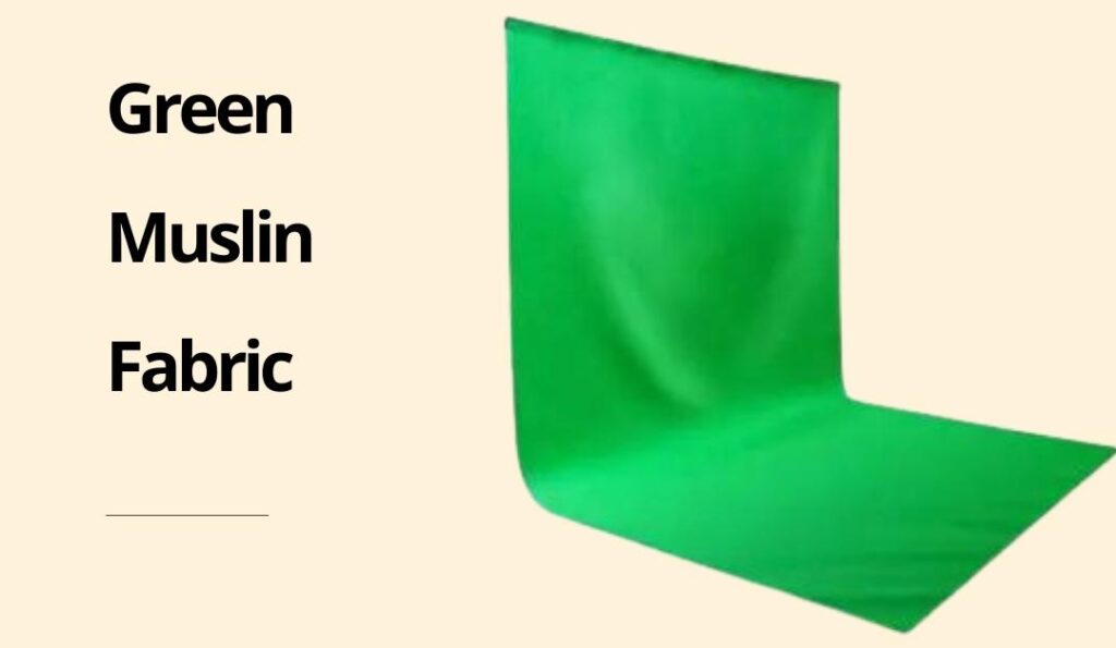 Green Muslin Fabric