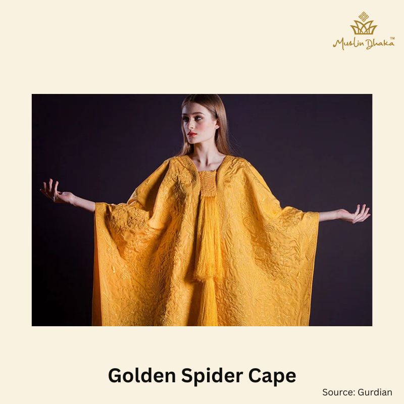 Golden spider cape
