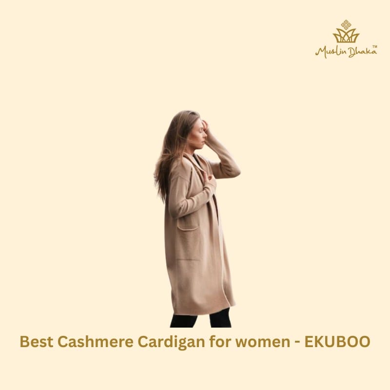 Best Cashmere Cardigan for women EKUBOO