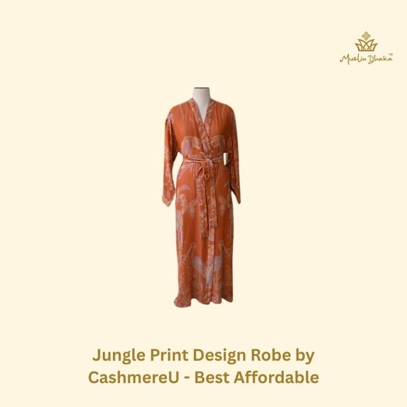 Jungle Print Design Robe by CashmereU - Best Affordable