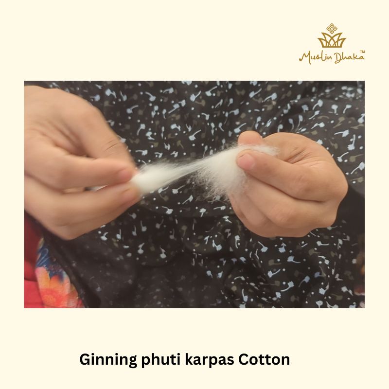 Ginning Phuti Karpus cotton step 3