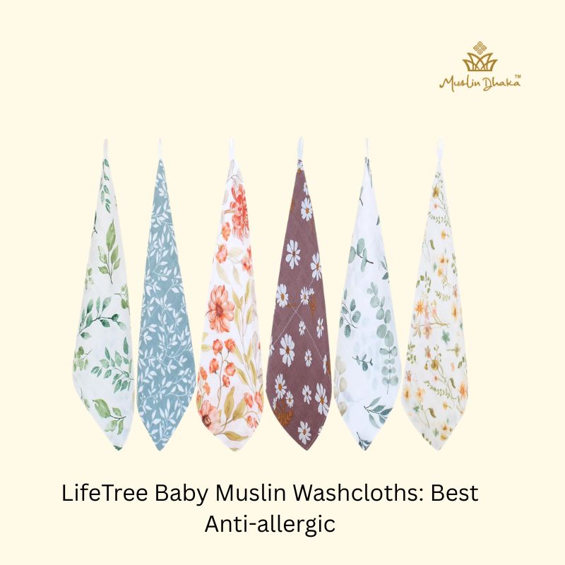 LifeTree Baby Muslin Washcloths: Best Anti-allergic