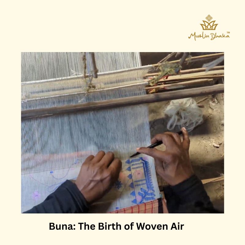 Weaving of Muslin step 13