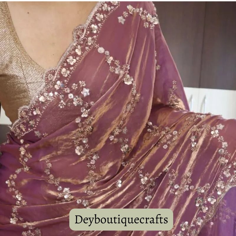 Deyboutiquecrafts Best Muslin Jamdani with Zari Work