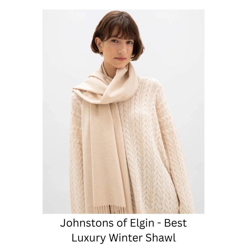 Johnstons of Elgin scotish luxury shawl